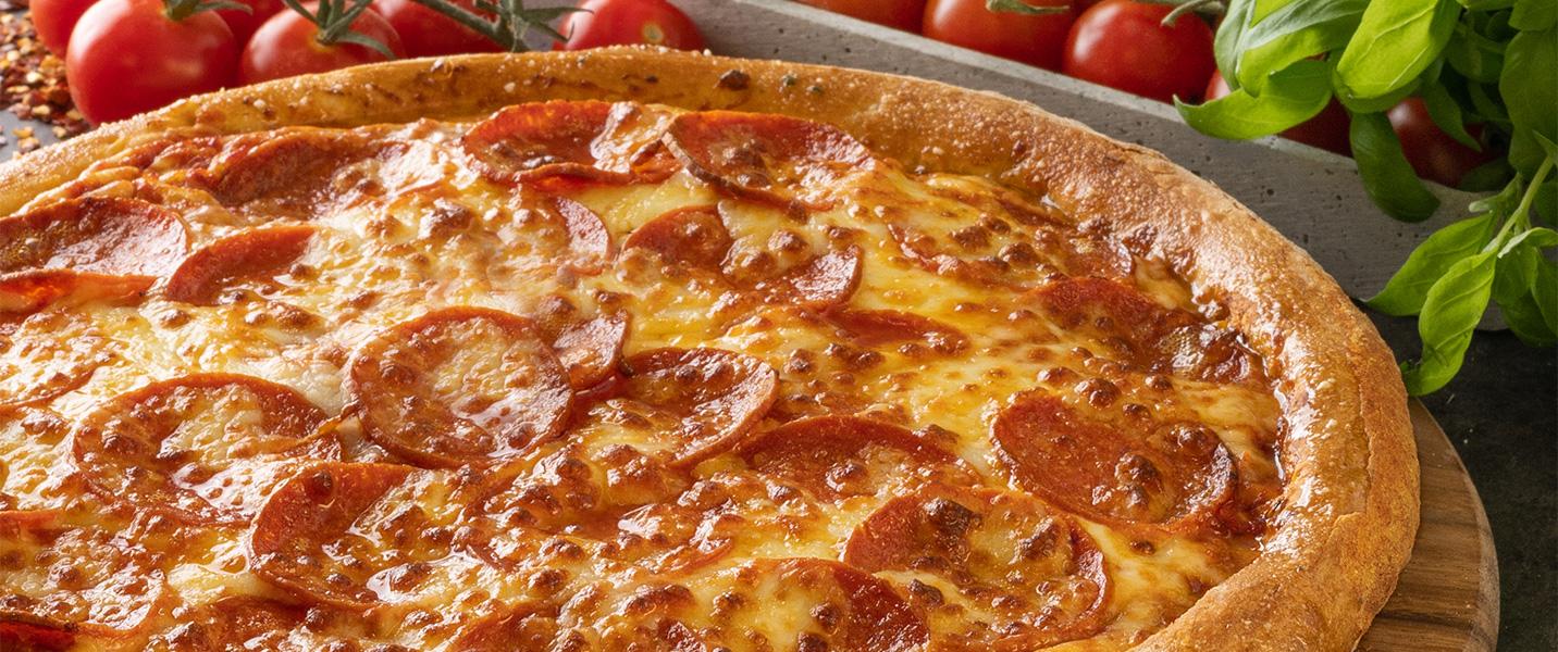 50 % på alla pizzor hos Domino's Pizza