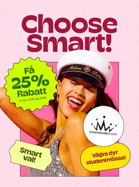 25  % rabatt på studentmössa