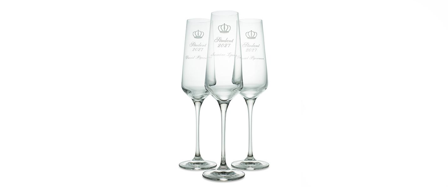 10 % rabatt på champagneglas