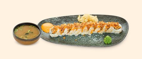 30 % studentrabatt på Crispy Tofu Teriyaki 10/15-bitar hos Sushi Yama.