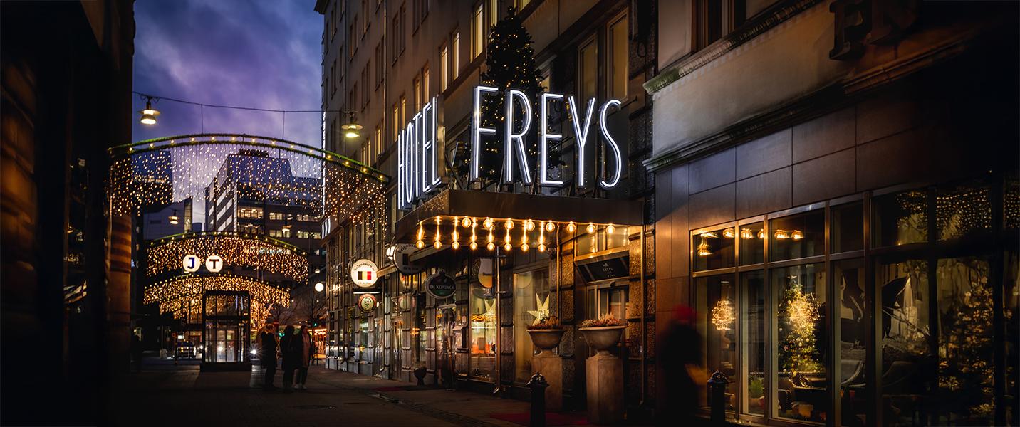 Upp till 35 % alumnirabatt hos Freys Hotel