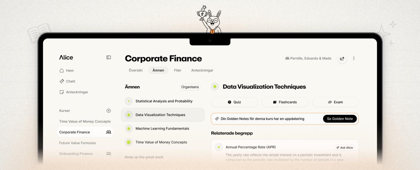 25 % studentrabatt på Alice.tech