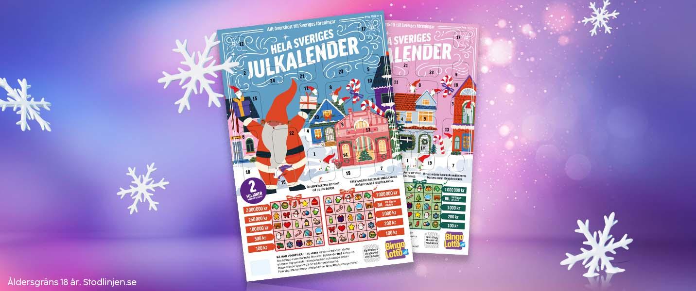 Just nu 2 Bingolotto Julkalendrar på köpet