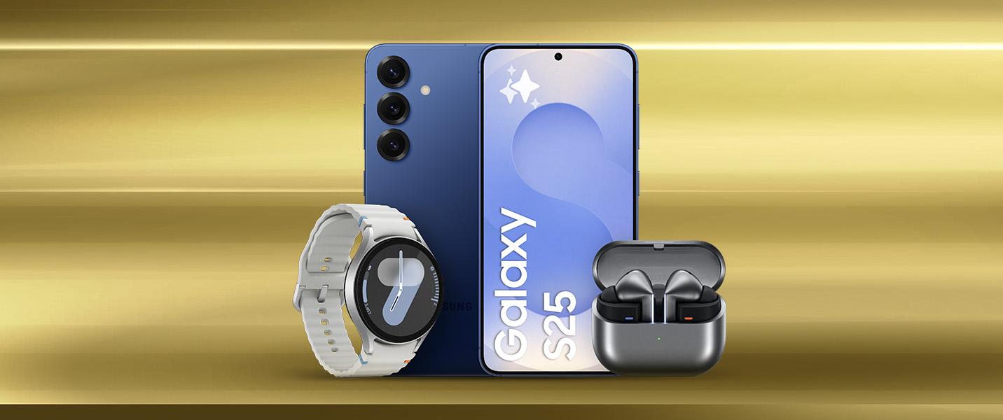 Köp Samsung Galaxy S25 få Buds3 Pro + Galaxy Watch7 på köpet