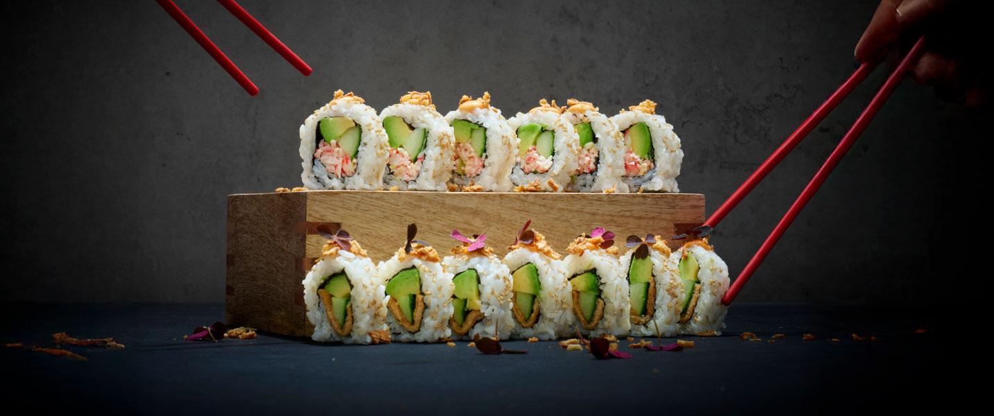 40 % alumnirabatt på Crispy California & Crispy Tofu Teriyaki hos Sushi Yama