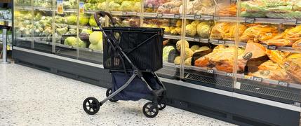 20 % seniorrabatt på Strolee shoppingvagn 