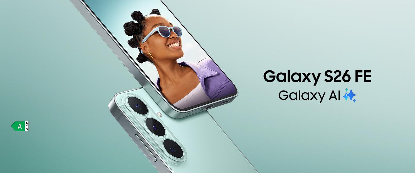 20 % rabatt på nya Galaxy S26 FE hos Samsung