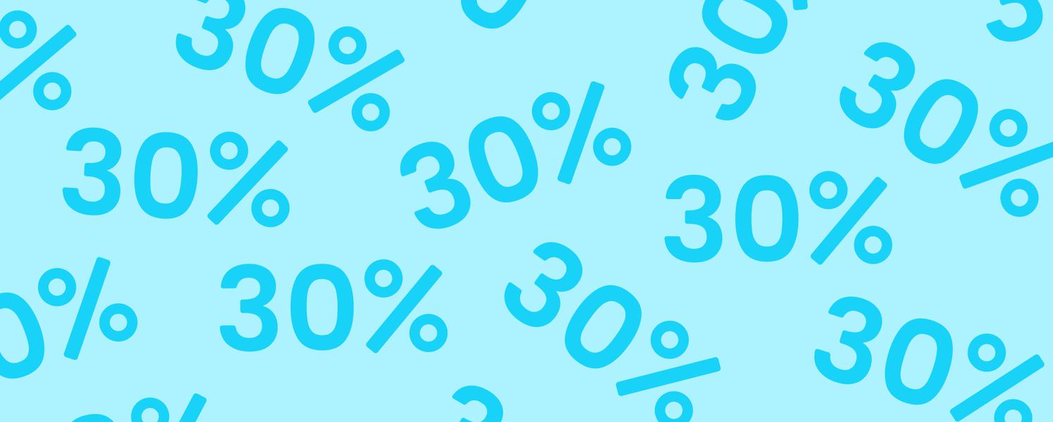 30 % studentrabatt i 3 dagar