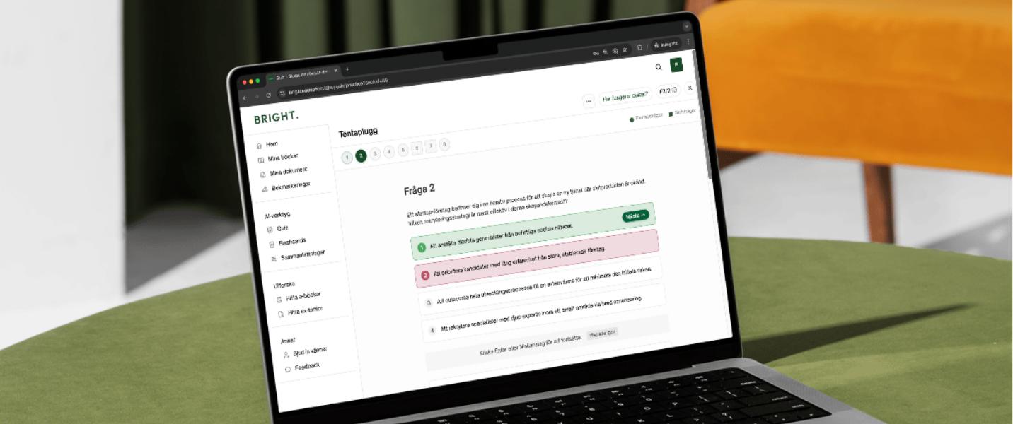 30 % studentrabatt på kursböcker hos Bright