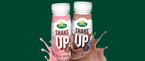 Testa mjölkdrycken ShakeUP från Arla