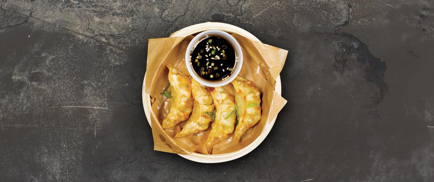 2 för 1 på kyckling eller vegan Gyoza