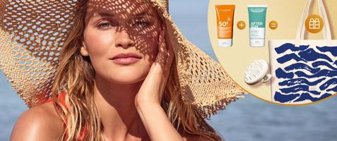 Köp 2 solskydd – få väska + scalp brush på köpet