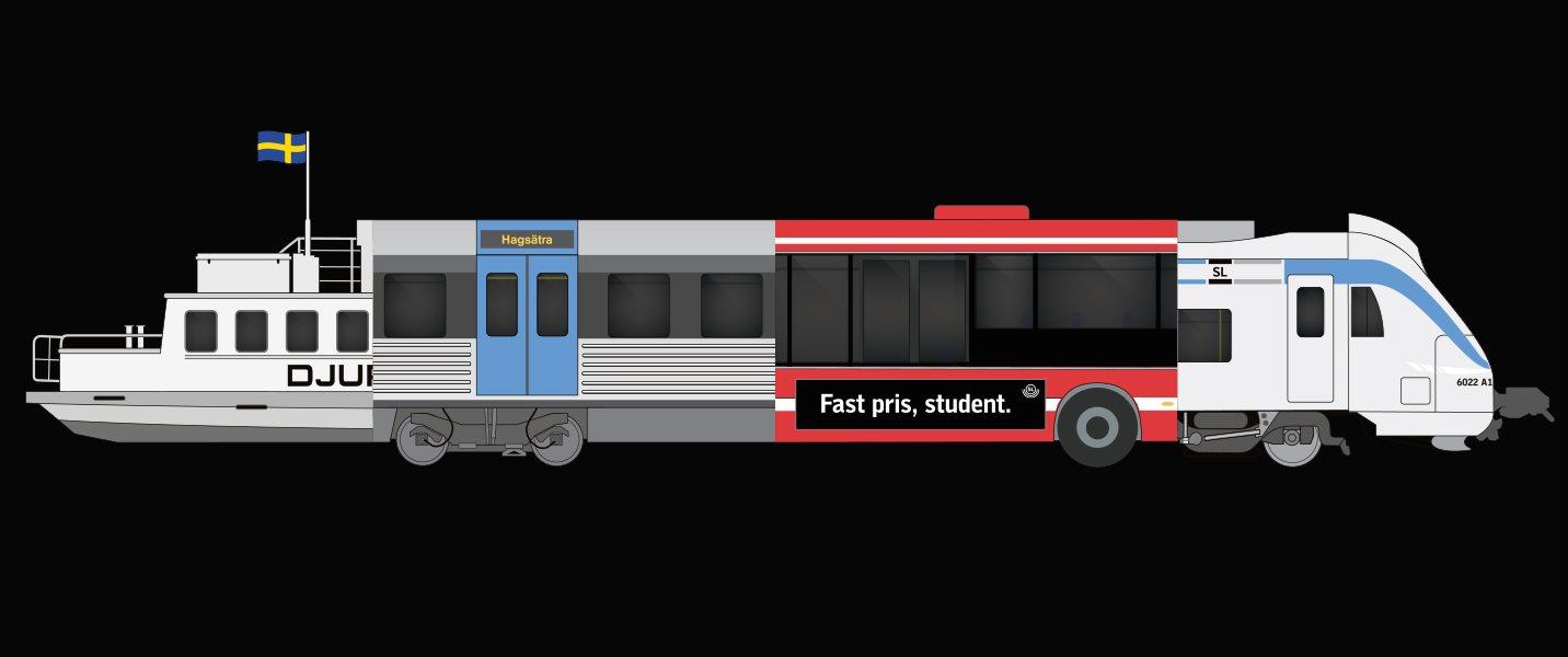 Fast pris, student